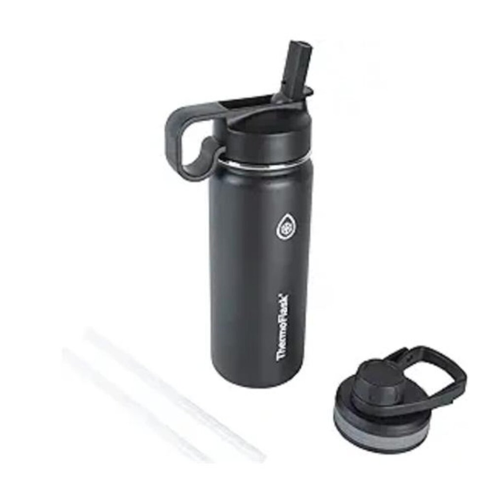 ThermoFlask 18oz Double Wall Vacuum Insulated Stainless Steel Water Bottle